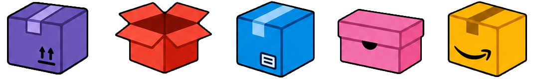 WeBuyAnyLead parcel box icons